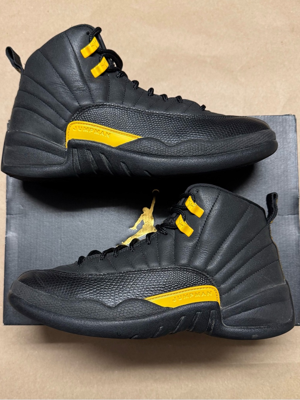 Nike Air Jordan 12 XII Retro Black Taxi Men’s size 8.5 Basketball Shoes Rare!